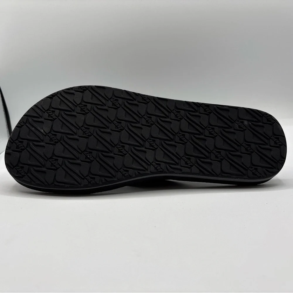 Reef Flip Flops Men's Size 12 K-10 EUR 45 Black Gray Slip On Comfort Sandals